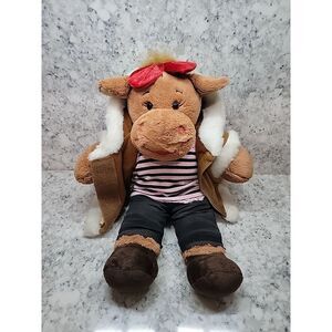 Build A Bear HOLLY MOOSE ‎ 17" Plush Stuffed Animal Soft Toy BABW Pirate